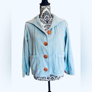 Big Bud Press Corduroy Sailor Jacket Baby Blue XS